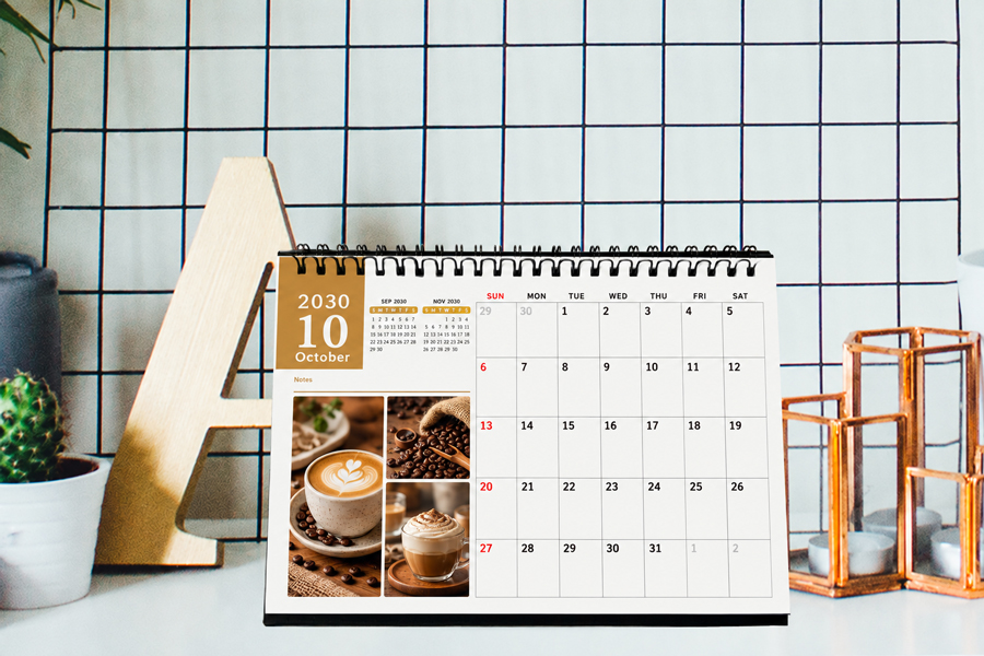 Desk Calendar Landscape - Price List - DesignPrint.my
